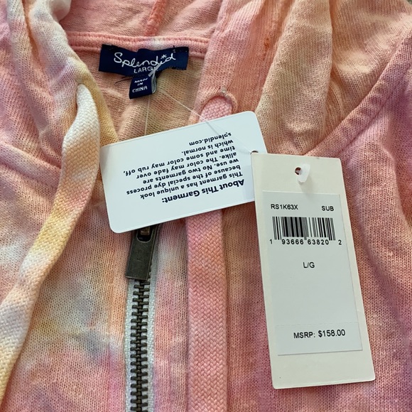 SPLENDID, ZipUp Hoodie. NWT - Picture 2 of 8